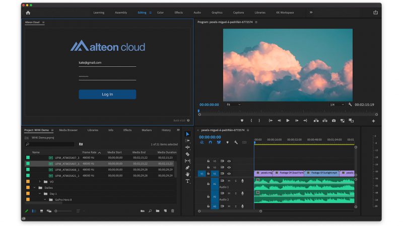 Alteon Unlocks Cloud-Based Editing for Creative Professionals With New Post-Production Integration